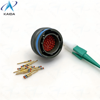 31 Pins MIL DTL 38999 Series Ⅱ Electrical Connector .MS27484T14B35P.Straight Plug.MS27484T14B35P.Olive Green Cadmium